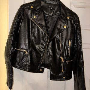 Black moto jacket